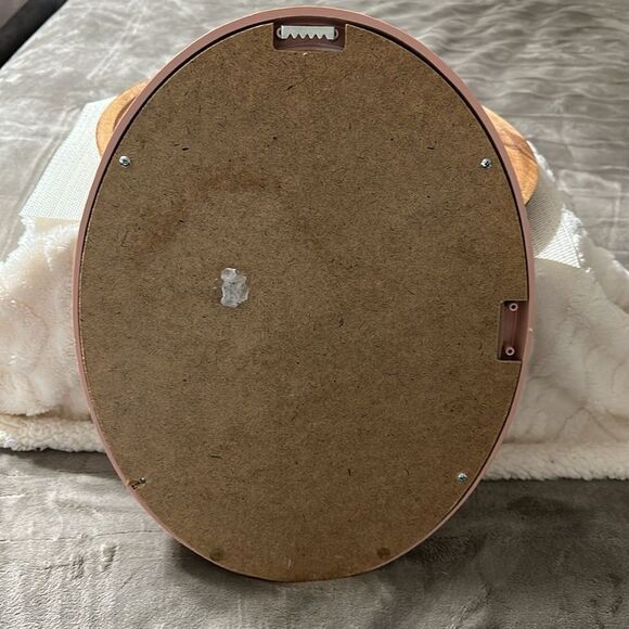 Barbara Mock Pink Oval Oil Painting Print Lady Reading By the Lake View Window - Picture 3 of 7